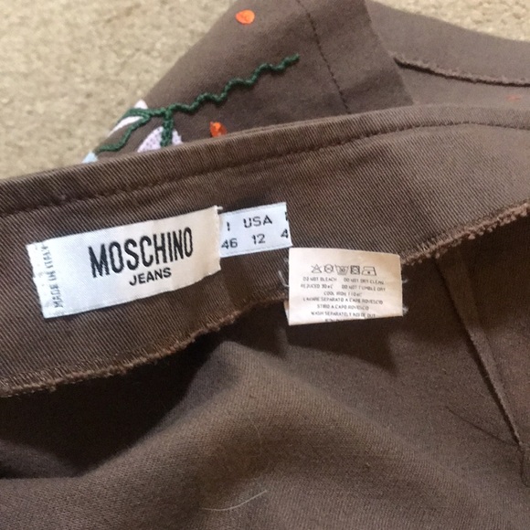 🌸NEW🌸 Moschino Cheap and Chic Vintage Rare Flower Sequin Skirt - Picture 12 of 16